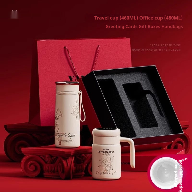 Sakura Smart Insulation Cup For Girlfriend Birthday Gift